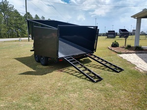 Remolque Volquete de Perfil Bajo de 7 Toneladas y 7x14 Pies con Laterales de 4 Pies de Altura, Tractor de Ruedas, Bomba 4x4, Motor y Componentes Centrales de la Caja de Cambios - Product Image 4