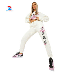 ชุดวอร์มสองชิ้นแบบสวมหัวมีฮู้ดกางเกงวอร์มลำลองสำหรับฤดูหนาว - Product Image 6