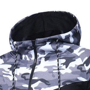 Nouveau survêtement à la mode hommes décontracté manches longues survêtement de haute qualité 100% coton polaire respirant survêtement - Product Image 5