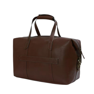 Sac de sport en cuir de luxe marron pour hommes Design élégant et portable Look de qualité supérieure Doublure en toile de haute qualité - Product Image 6