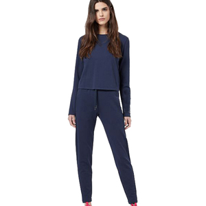 Ensemble deux pièces pour femmes, unisexe, automne-hiver, 100% coton, coupe-vent, respirant, sweat-shirt à capuche, pantalon de survêtement, grande taille pour adultes - Product Image 1