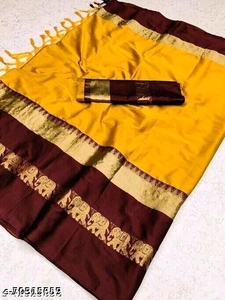 Dernier modèle de sari en coton pur et soie tissée du sud de l'Inde, tendance, pour mariage et usage quotidien, sari pour femmes, exportateur en gros en Inde - Product Image 4