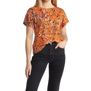 2024 การออกแบบล่าสุดเสื้อยืดระเหิดแฟชั่นสวมใส่ผู้หญิงเสื้อยืด Sublimated ด้วยผ้าคุณภาพดีที่สุดขายส่ง - Product Image 1