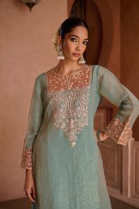 Conjunto de Traje Kurta Largo Premium para Mujer, Atuendo Tradicional, Fabricante OEM, Mejor Precio al por Mayor - Product Image 2