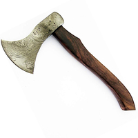 Haches de haute qualité avec fourreau en cuir et manche ergonomique pour le travail du bois professionnel, style traditionnel, haches en acier damas