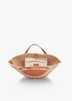 Tendance chaude 2024 classique en gros personnalisé fourre-tout jonc de mer sac toilette voyage grande capacité clair tissé femmes Shopping sacs à main
