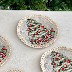 Posavasos único de algodón, bebidas absorbentes, regalos de inauguración de la casa de cumpleaños, decoración de mesa de salón de granja OEM - Product Image 5