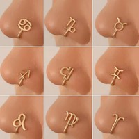 Manchette de Nez Originale sans Piercing, Anneau à Pince en Acier Chirurgical, Faux Piercing de Nez pour Femme, Bijou Corporel Tendance