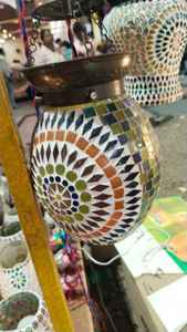 เชิงเทียนแก้วโมเสคสำหรับตกแต่งบ้านห้องรับแขกงานแต่งงานไฟชาของขวัญคืนเทศกาล - Product Image 2