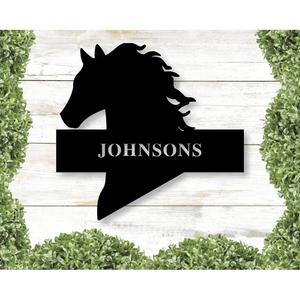 Decoración de pared compuesta con nombre familiar personalizado 12x12/24x24 tamaños colores negro/blanco Hogar y regalo de boda - Product Image 1