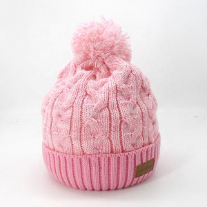 หมวกบีนนี่ขน100% ไหมพรมถักแบบเย็บใหม่กลางแจ้งลำลองเข้ากับทุกชุดฤดูหนาวฤดูใบไม้ร่วง - Product Image 1