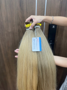 TENDANCE CHAUDE Extensions de cheveux humains naturels vietnamiens 100% de qualité supérieure, lisses et volumineuses, pour des mèches durables - Product Image 6