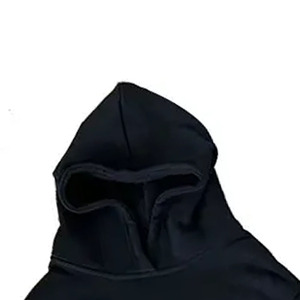 Venta al por mayor teñida Lisa Mejor diseño Hombres con capucha Invierno Personalizable Servicio OEM Alta demanda Ligero Color sólido 100% - Product Image 3