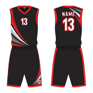Sports Wear Top Quality Factory Made Basketball Uniform Sleeveless Jersey Shorts Hot Selling Lightweight Basketball Uniform - Product Image 3