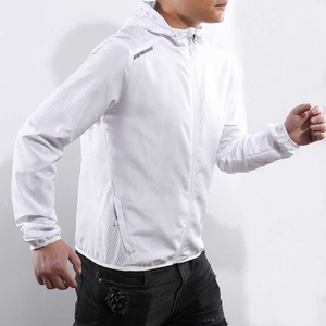 Vente en gros de prix bas Veste coupe-vent d'hiver à capuche pour hommes, veste de course à pied d'extérieur, grande taille, fermeture éclair, coton imprimé - Product Image 2