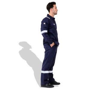 ชุดยูนิฟอร์มความปลอดภัยอุตสาหกรรมที่ทนทานพร้อมกระเป๋าหลายช่อง ชุดยูนิฟอร์มความปลอดภัยที่มองเห็นได้ชัดเจนสำหรับการควบคุมการจราจร - Product Image 4