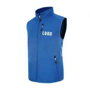 Chaleco de lana con logotipo personalizado para hombre, ropa de trabajo al aire libre, chaleco con bordado para acampar, senderismo y Uniforme de Invierno - Product Image 4