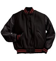 Logo personnalisé 2024 Vente en gros Fabricant Veste vierge Hommes Baseball Varsity Veste en laine avec manches en cuir Manteau décontracté