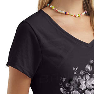 T-shirt à col en coton respirant solide au design personnalisé pour femmes de haute qualité à séchage rapide taux de gros été à manches courtes en plein air - Product Image 6