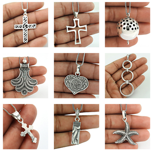 Colgante de estrella de mar, diseño único, Plata de Ley 925 oxidada, joyería Bohemia hecha a mano para mujer y hombre, precio directo de fábrica - Product Image 5