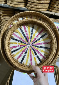 ถาดหวายฝังมุก งานสานหวายพร้อมพื้นผิวเปลือกหอย สำหรับตกแต่งบ้าน ผลิตในเวียดนาม โดย 99 โกลด์ ดาต้า - คุณไวโอเล็ต - Product Image 3