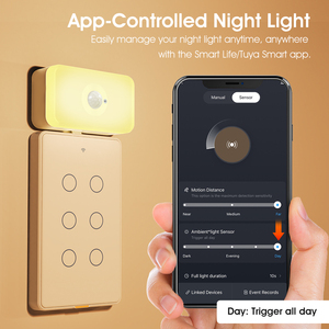SMATRUL Tuya WIFI PIR-Bewegungs sensor für die Erkennung des menschlichen Körpers <span class=keywords><strong>Smart</strong></span> LED-App zur Erkennung von Nachtlicht Voice funktioniert mit Alexa Google Home - Product Image 3