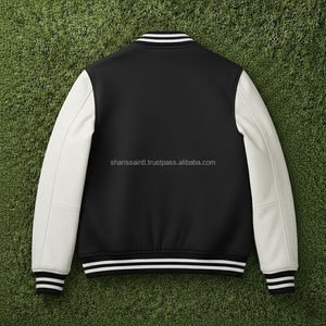 Vestes bomber universitaires à logo personnalisé très vendues, à revers rabattu, réversibles, respirantes, pour femmes - Product Image 2