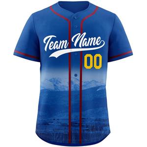 2024 tendencia nuevo logotipo personalizado ropa deportiva al por mayor transpirable velocidad seco béisbol Softball Jersey hombres mujeres 100% poliéster Digital - Product Image 4