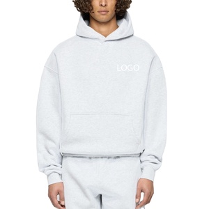 Sudaderas con Capucha Lisas de Gran Tamaño con Hombros Caídos y Logotipo Personalizado al por Mayor para Hombre, Estilo Boxy Y2K Unisex, 100% Algodón - Product Image 1