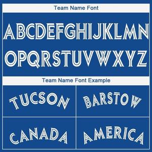 Maillot de baseball blanc royal personnalisé - Product Image 5