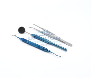 Kit de Exploración Dental Profesional Manual de Acero Inoxidable de Alta Calidad, Pinzas de Cirugía Médica con Certificación CE, Color Personalizado - Product Image 1