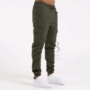 Pantalones cargo cómodos para hombre con tela transpirable, diseño elegante con puños, patrón recto informal, cintura media para uso diario - Product Image 4