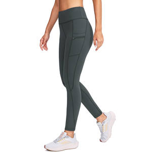 Wholesale High Waist Mesh <b>Leggings</b> <b>For</b> <b>Women</b> Breathable Knitted Fitness Workout Pant Scrunch Butt Custom Logo Casual <b>Yoga</b> Wear - Product Image 3