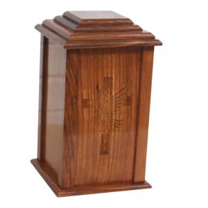 Urne en bois Finition naturelle Designer urnes de crémation en gros Corps humain Cendres adultes Urnes funéraires à bas prix - Product Image 2