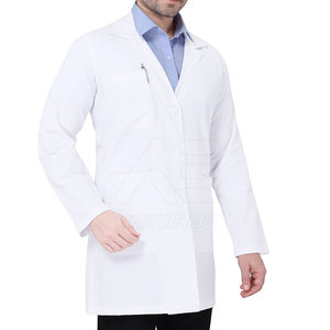Batas de Laboratorio Unisex Personalizadas al por Mayor, 100% Algodón, con Detección de Agujas, Uniformes de Hospital de Buena Calidad para Venta en Línea - Product Image 6
