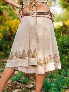 Idhyah Wrap <b>Skirt</b> Boho Wrap <b>Skirt</b> For Women Tribal Handblock Print Handmade Cotton Hippie <b>Skirt</b> - Product Image 3