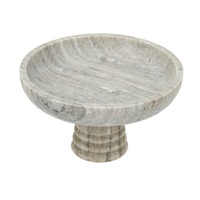 Cuenco ovalado de mármol hecho a mano, bandeja decorativa y para servir de piedra natural, elegante adorno de mesa para decoración de hogar de lujo