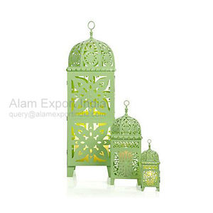 Venta caliente Linterna marroquí Lujo Vintage Metal Mesa colgante Portavelas Diseño de tendencia de moda para fiestas de boda - Product Image 1