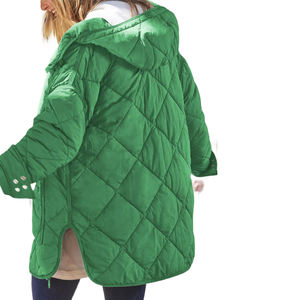 2025 nuevas chaquetas acolchadas ropa de invierno transpirable para mujeres chaquetas de burbujas con cremallera de invierno acolchadas para mujeres OEM personalizado - Product Image 2