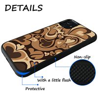 Étuis de téléphone portable pour femmes et filles, design cœur tendance, étuis de téléphone en TPU souple pour filles, coque de téléphone portable en TPU souple