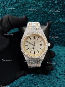 Montres diamant modernes de luxe Montres Moissanite élégantes disponibles chez Montres de haute qualité du fournisseur indien - Product Image 2