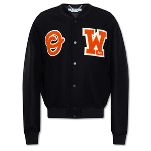 Blousons universitaires en laine à col montant et boutons, avec broderies chenille personnalisées, style Letterman, tendance - Product Image 1