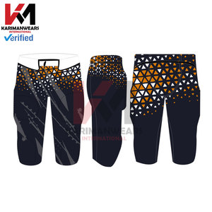 ชุดเสื้อเจอร์ซีย์อเมริกันฟุตบอลแขนสั้นปักลายทแยง - Product Image 3