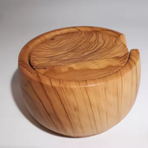 Posavasos de nogal, soporte de madera de lujo moderno, posavasos de té de mármol de madera cuadrados redondos para el hogar, artesanías de media luna - Product Image 2