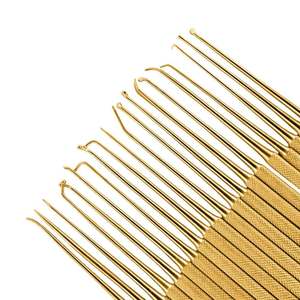 Rhoton ชุดไมโครดิสเซกเตอร์20ชิ้นสแตนเลสเคลือบทองเครื่องมือผ่าตัดทางระบบประสาทสามารถฆ่าเชื้อได้ - Product Image 3