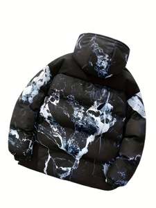 แจ็คเก็ตขนเป็ดมีฮู้ดสำหรับผู้ชาย, เสื้อโค้ทขนเป็ดกันหนาว - Product Image 2