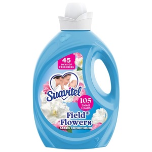 Suavitel <b>Liquid</b> Fabric Softener, Long-Lasting Freshness, Field Flowers Scent, 105 Fl Oz - Product Image 1