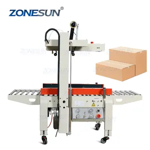 Zonesun ZS-FKC5040X Zelfinstellende Doos Papier Doos Sluitmachine Carton Taping Machine Case Sealer Verpakking Machine