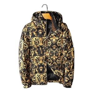 Men's Vintage Style Eco-Friendly Reversible <b>Long</b> Sleeve <b>Hooded</b> <b>Puffer</b> <b>Jacket</b> for Winter - Product Image 4