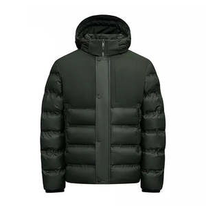 Vestes en duvet de coton pour hommes OEM Fashion Baseball Zipper Jacket Men Winter - Product Image 3